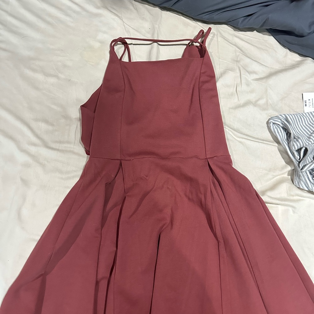 Windsor Red Spaghetti Strap Sundress for Prom